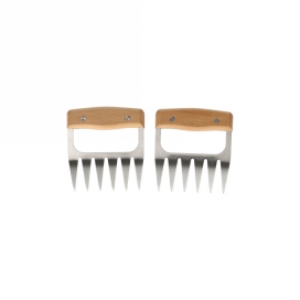 Jens Living Bbq Klauwen Woody set van 2stuks 11.5x10.8x2.1cm 1stuks Jens Living Bbq Klauwen Woody set van 2stuks 11.5x10.8x2.1cm 1stuks