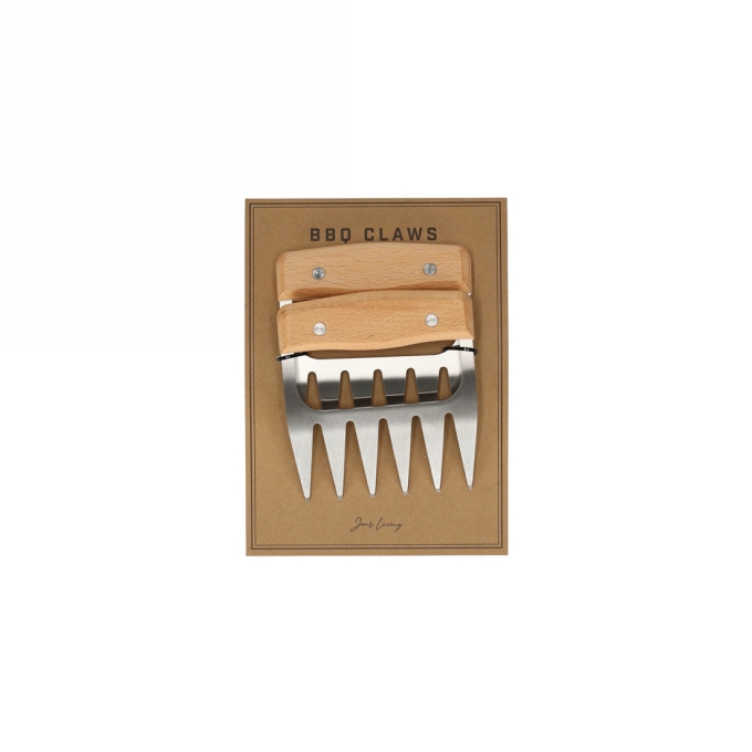 Jens Living Bbq Klauwen Woody set van 2stuks 11.5x10.8x2.1cm 1stuks Jens Living Bbq Klauwen Woody set van 2stuks 11.5x10.8x2.1cm 1stuks