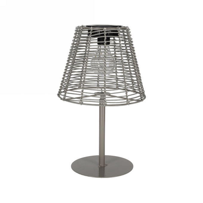 Jens Living Solar Tafellamp Liv Grijs 12x20x33cm 1stuks Jens Living Solar Tafellamp Liv Grijs 12x20x33cm 1stuks