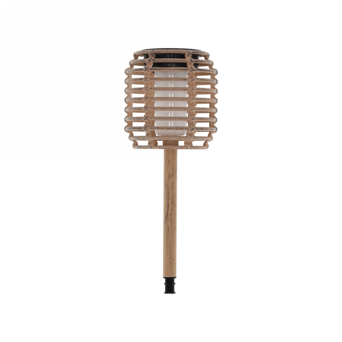 Jens Living Solar Tuinfakkel Taupe 10.5x10.5x36.5cm 1stuks Jens Living Solar Tuinfakkel Taupe 10.5x10.5x36.5cm 1stuks