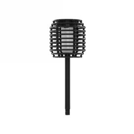 Jens Living Solar Tuinfakkel Zwart 10.5x10.5x36.5cm 1stuks Jens Living Solar Tuinfakkel Zwart 10.5x10.5x36.5cm 1stuks