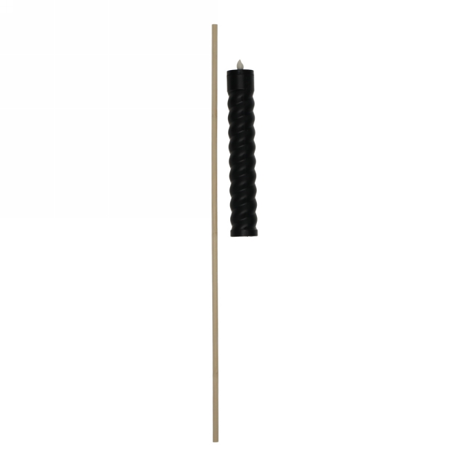 Jens Living Twisted Solar Tuinkaars Zwart 3.8x3.8x79cm 1stuks Jens Living Twisted Solar Tuinkaars Zwart 3.8x3.8x79cm 1stuks