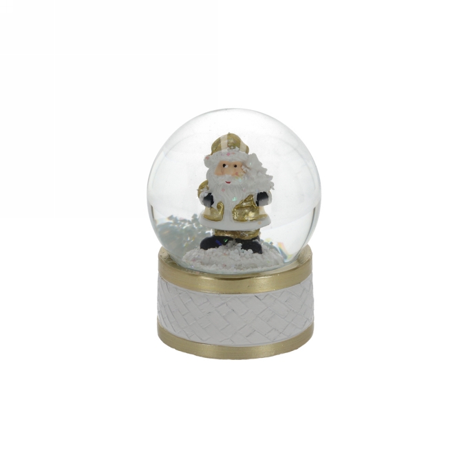 Jens Living Led Sneeuwbol Kerstman 6.5x6.5x8.5cm 1stuks