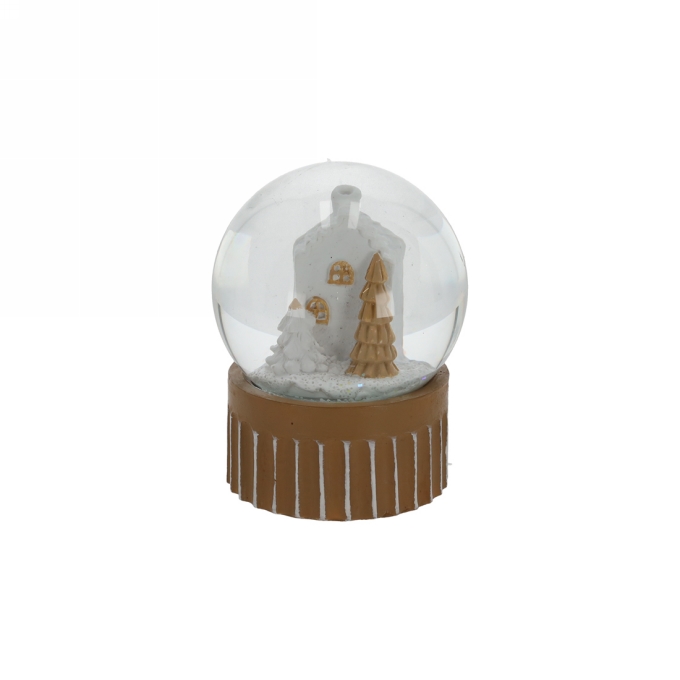 Jens Living Led Sneeuwbol Grachtenpand 6.5x6.5x8.5cm 1stuks