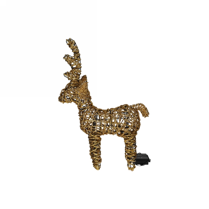 Jens Living Led Rendier Goud Small 30x11x45cm 1stuks