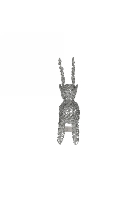 Jens Living Led Rendier Zilver Small 30x11x45cm 1stuks