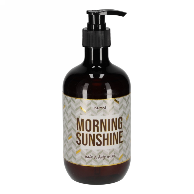Kumai Hair & Body Wash Morning Sunshine 475ml 7.5x7.5x19.3cm 1stuks Kumai Hair & Body Wash Morning Sunshine 475ml 7.5x7.5x19.3cm 1stuks