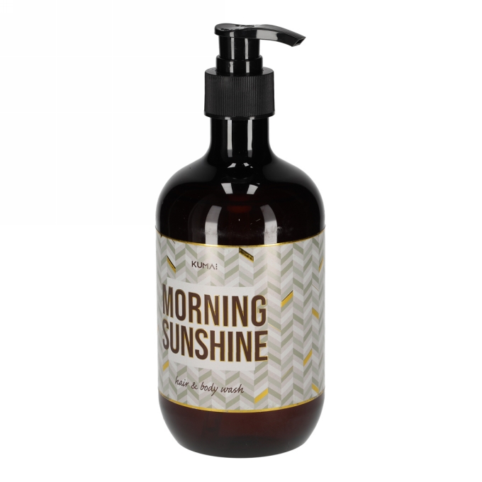 Kumai Hair & Body Wash Morning Sunshine 475ml 7.5x7.5x19.3cm 1stuks Kumai Hair & Body Wash Morning Sunshine 475ml 7.5x7.5x19.3cm 1stuks