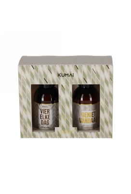 Kumai Giftset Vier Elke Dag  &  Geniet Vandaag 100ml 4.5x4.5x12cm 1st