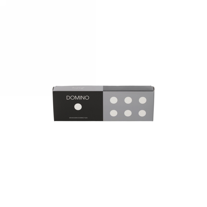 Jens Living Domino Zwart 20.5x6.8x2.8cm 1stuks