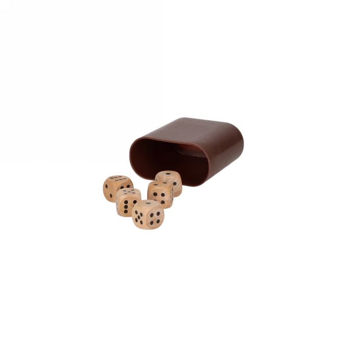 Jens Living Vijf Dobbelstenen Spel 2.0 15.5x11.5x4.5cm 1stuks Jens Living Vijf Dobbelstenen Spel 2.0 15.5x11.5x4.5cm 1stuks