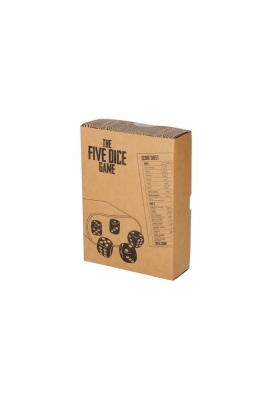 Jens Living Vijf Dobbelstenen Spel 2.0 15.5x11.5x4.5cm 1stuks Jens Living Vijf Dobbelstenen Spel 2.0 15.5x11.5x4.5cm 1stuks