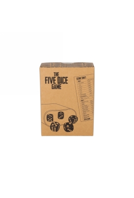 Jens Living Vijf Dobbelstenen Spel 2.0 15.5x11.5x4.5cm 1stuks Jens Living Vijf Dobbelstenen Spel 2.0 15.5x11.5x4.5cm 1stuks