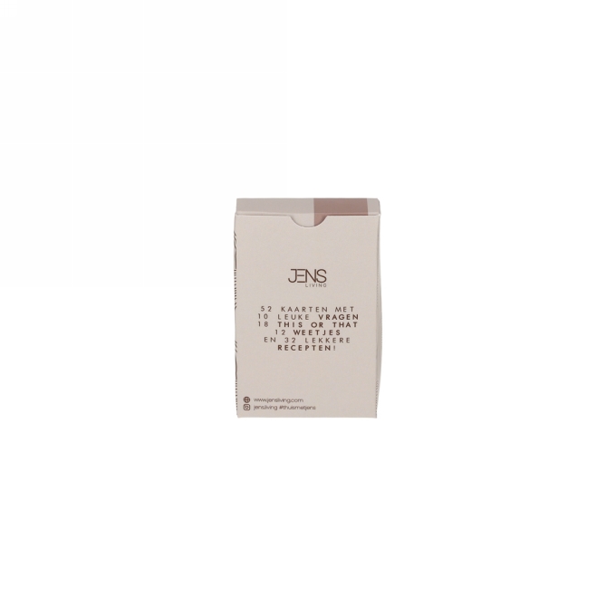 Jens Living Kaartspel Mood For Food 6x2x9cm 1stuks