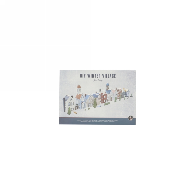 Jens Living Diy Winter Dorp 29.5x21x0.5cm 1stuks