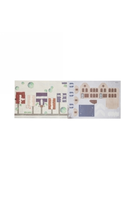 Jens Living Diy Winter Dorp 29.5x21x0.5cm 1stuks
