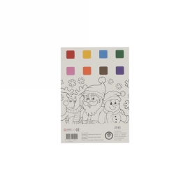 Jens Living Kids Waterverfboekje Kerst 17.5x12.5x1cm 1stuks