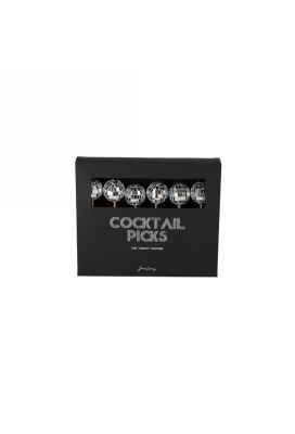 Jens Living Cocktailprikkers Discoballen set van 6stuks 3x3x13cm 1st