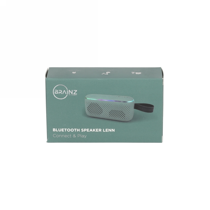 Brainz Speaker Lenn Groen 11.4x5.6x3.8cm 1stuks Brainz Speaker Lenn Groen 11.4x5.6x3.8cm 1stuks