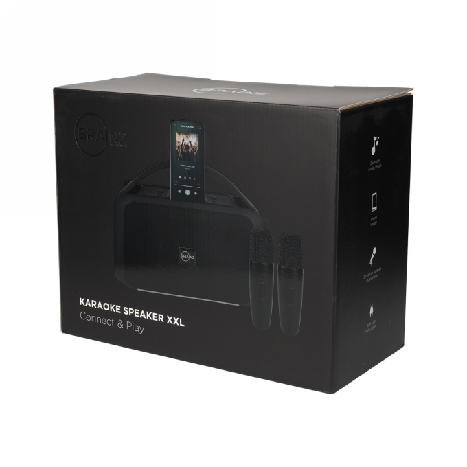 Brainz Karaoke Speaker Xxl 27x13.5x22cm 1stuks