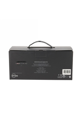 Brainz Speaker Rox Zwart 23x10.5x10.5cm 1stuks Brainz Speaker Rox Zwart 23x10.5x10.5cm 1stuks