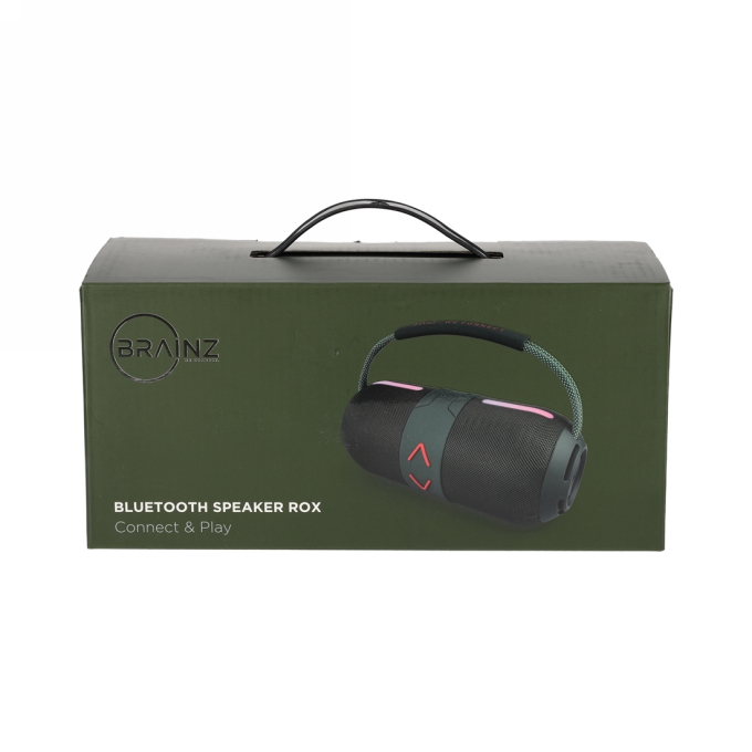 Brainz Speaker Rox Groen 23x10.5x10.5cm 1stuks Brainz Speaker Rox Groen 23x10.5x10.5cm 1stuks
