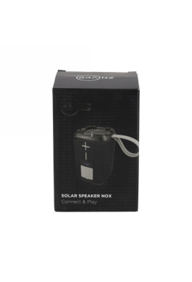 BRAINZ Solar Speaker Nox Zwart 1stuks