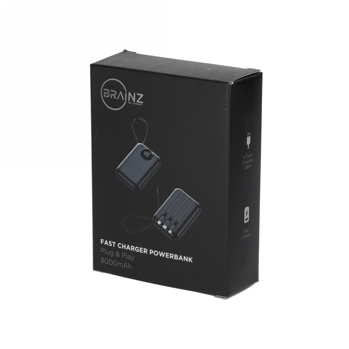 BRAINZ Fast Charger Powerbank Don 1stuks