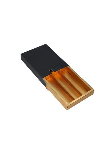 Bonbondoosje Porto Zwart & Bonbondoos Goud Mat 11.25x15x2.8cm 10stuks