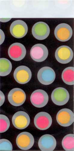 Kadozakjes Black Colour Dots 7x13cm 200stuks