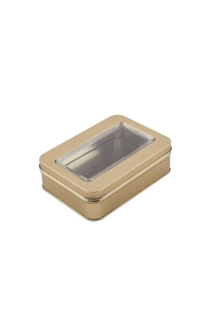 Blikken Gold Mat 14.2x10.2x4cm 12stuks