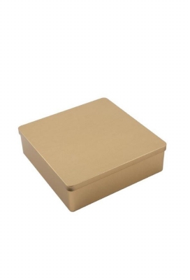 Blikken Gold Mat 18.3x18.3x5.5cm 12stuks