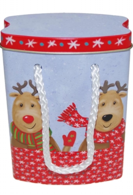 Blikken Xmas Rendier 8.6x4.6x12cm 24stuks