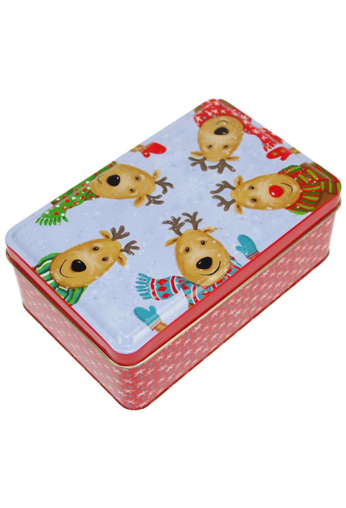 Blikken Xmas Rendier 15.5x10x5.7cm 12stuks