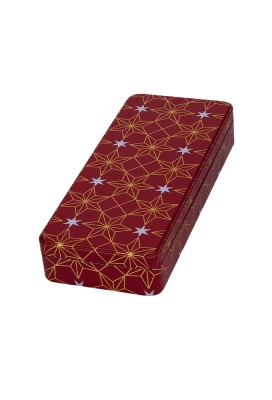 Blikken Stars Red 23.8x10.2x4cm 6stuks