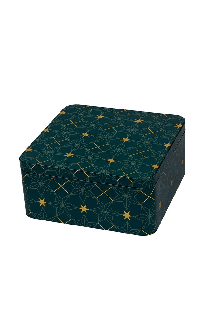 Blikken Starss Groen 18.7x18.7x8cm 6stuks