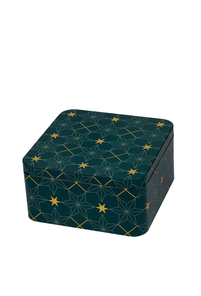 Blikken Starss Groen 15x15x7.5cm 6stuks