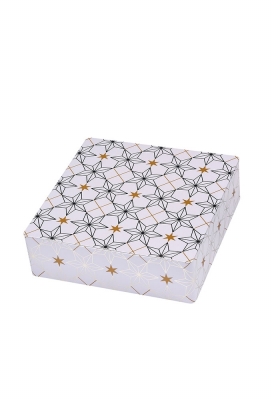 Blikken Stars White 18.3x18.3x5.5cm 12stuks