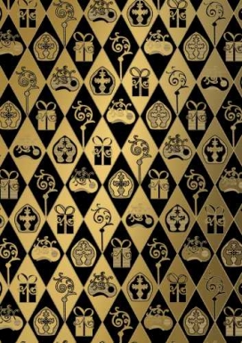 Sintpapier Bruin Kraft Sint Zwart & Goud 30cm x 125meter OP IS OP Sintpapier Bruin Kraft Sint Zwart & Goud 30cm x 125meter OP IS OP