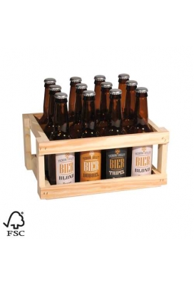 Bierverpakking Bierkratjes Laag 12 Flesjes 18.5x25x13.2cm 10stuks