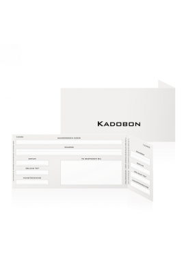 Kadobon & Envelop Impression Cadeau Zwart 21.5x10.5cm 9stuks