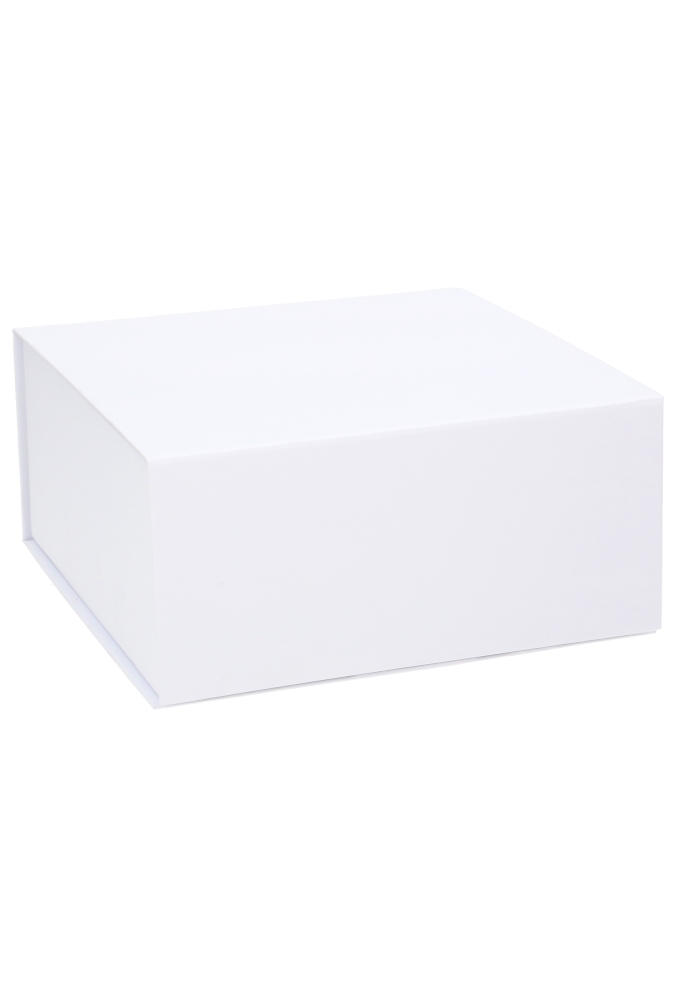 Luxe Klep Geschenkdoze Wit Mat Vancouver 20.8x21.5x10cm 1200gr 25stuks