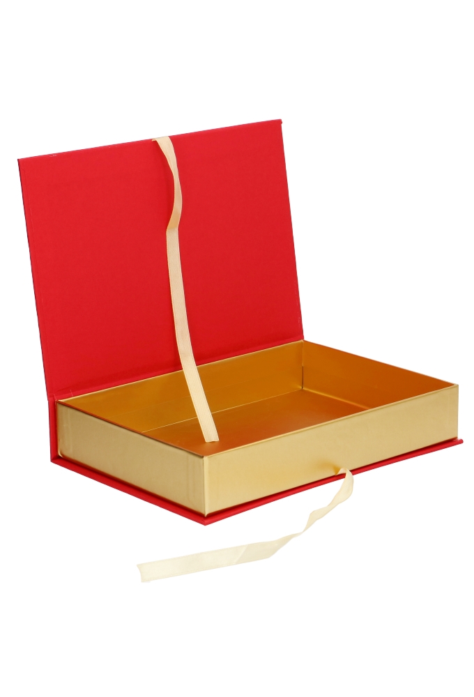 Luxe Sintgeschenkdoos Boek Van Sinterklaas & Staf 14.8x21.5x3.5cm