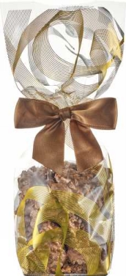 Luxe Cellofaan Zakjes Slinger & Kraft Bodem 10x4x22cm 100stuks