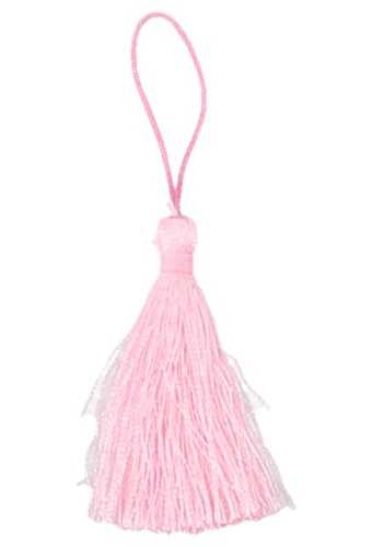 Decoratie Kwastje Tassel Roze 4.5cm 50stuks