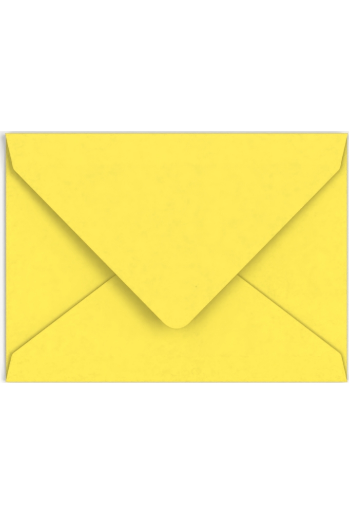 Gekleurde Enveloppen Colour Geel Gegomd 8.2x11.3cm 100stuks