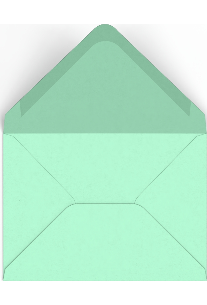 Gekleurde Enveloppen Colour Mint Groen Gegomd 11.4x16.2cm 100stuks