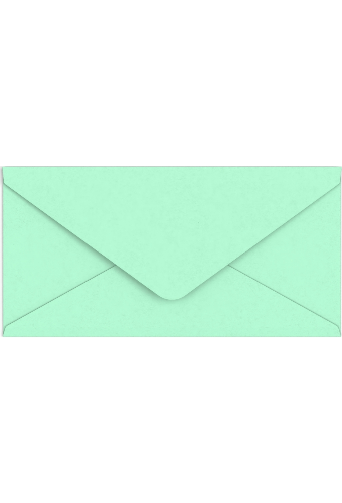 Gekleurde Enveloppen Colour Mint Groen Gegomd 11x22cm 100stuks