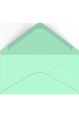 Gekleurde Enveloppen Colour Mint Groen Gegomd 11x22cm 100stuks