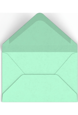 Gekleurde Enveloppen Colour Mint Groen Gegomd 6.2x9.4cm 200stuks